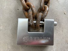 Old Rusty Chain 53 Inches Industrial Chain, Secuirty Chain, Vintage Chain.