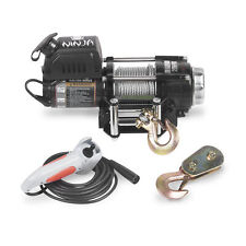 Warrior Ninja Electric Winch 2500lb 12v Steel Rope For ATV/Quad UTV RecoveryNew 