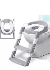 KIDOOLA Adjustable Potty Ladder Seat for Toilet Training with Grey.  Age 2-7 YRS