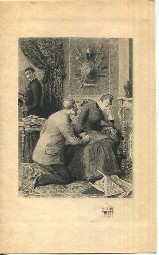 Antique victorian girl cry - antique,
