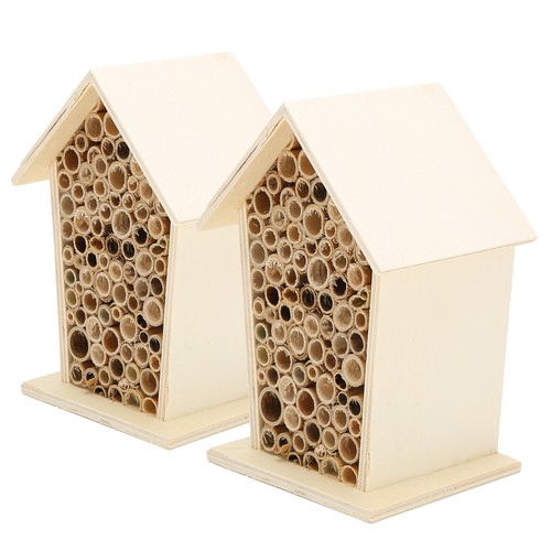 2pcs wooden bee - bee, house