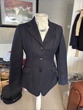 Shires Marlborough Hunt Coat Navy Size 34(8)Medium Weight Very Good Condition