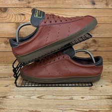 Adidas Trainers Mens Size UK 10 Lacombe St RedWood Originals Leather Shoes OG