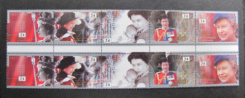 1992 sg1602 40th - gb, sg1602-06