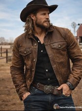 Men’s Brown Distressed