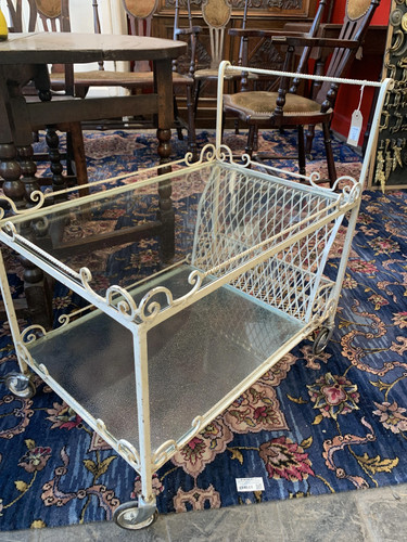 Vintage cast iron - iron, glass