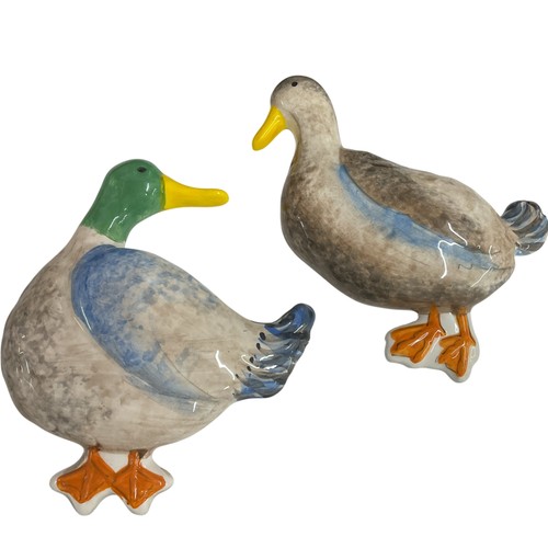 Ceramic duck wall plaques set - ceramic,