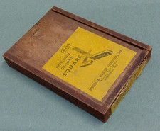 Moore&Wright "Moorite" 4" engineers square No.400 with original wooden case etc