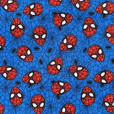 Spiderman Marvel Superhero Character Fabric Fat Quarter Poly Cotton Craft
