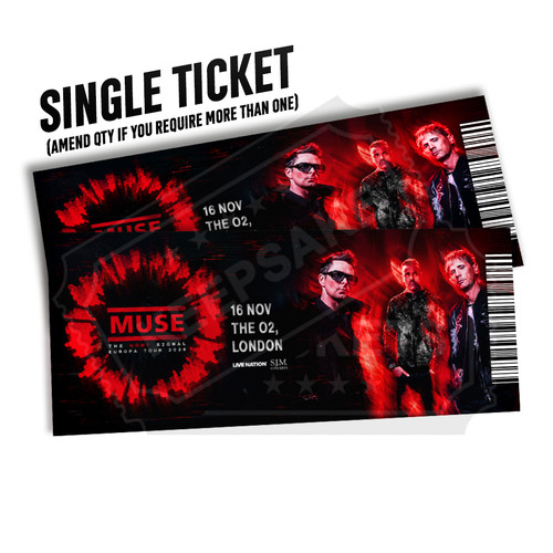 Muse ticket gift reveal - ticket,
