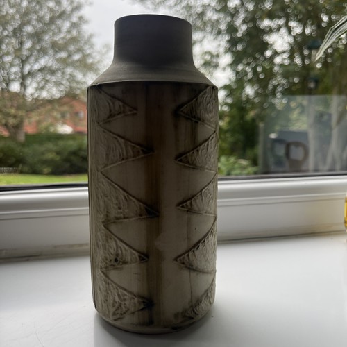 Carn pottery vase 18cm - vase, high