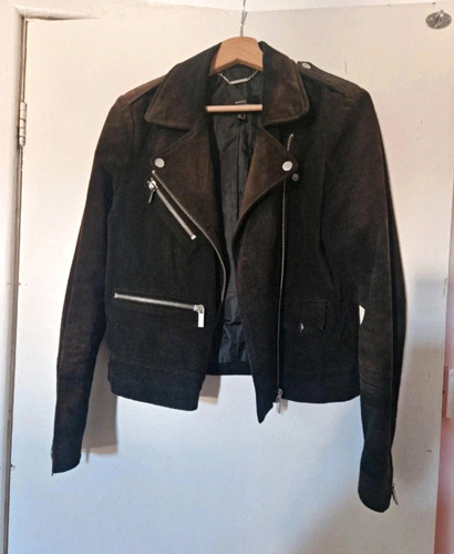 Mango women black leather - black,