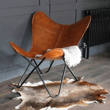 Handmade leather butterfly