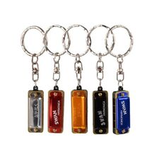 Quality Small Harmonica 4 Holes 8 Tone Keyring Musical Instrument