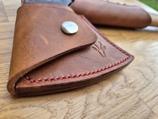 Leather sheath & overstrike