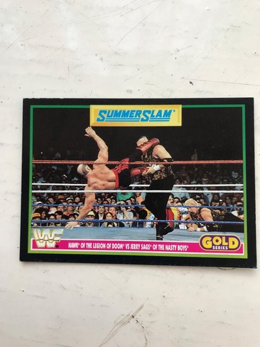 Wwf gold trading card - trading,