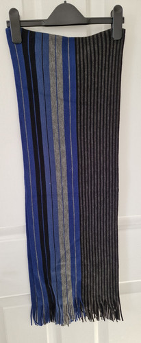 Blue black grey - black, striped