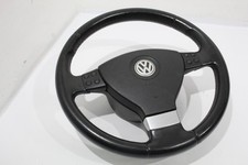 VW Golf Plus 1K Mk5 Black Leather 3 Spoke Multifunctional Steering Wheel
