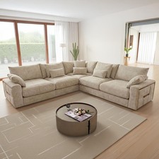 Juno Modern Fabric 5 Seater L