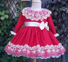 Girls Spanish Puffball Dress Christmas Outfit Luxury Kids Party Wear - RRP £110