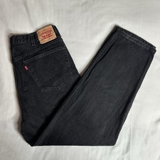 Levi’s 560 Comfort Fit Black Jeans 40 Waist 32 Leg Made In Mexico