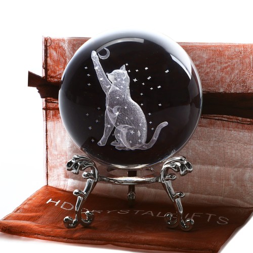 60mm cat crystal ball - 3d,