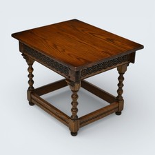 Old Charm Solid Oak Lamp/Side