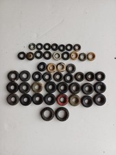 Vintage Dinky Toys Tyres 10mm to 25mm diameter x47 in total 