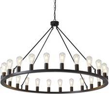 HHR Wagon Wheel Chandelier