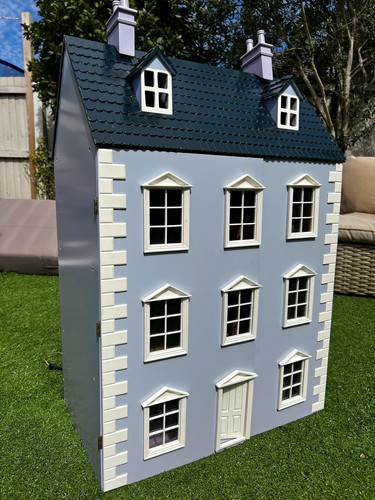 Wooden lilac blue white - lilac, &