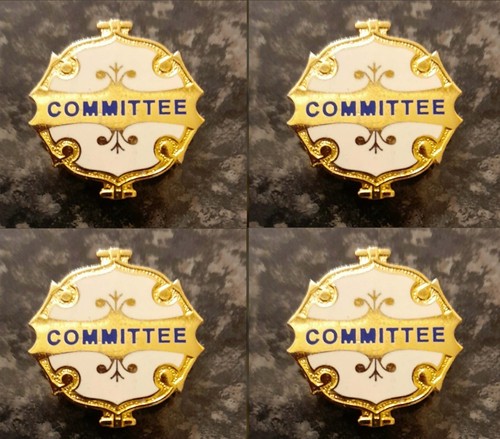 Set four committee badges - of,