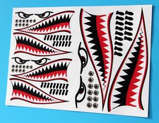 RC CAR FLYING TIGER SHARK TEETH MOUTH decal sticker idear for 1/10 10th scale