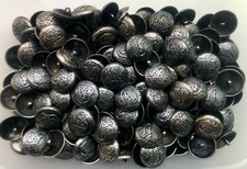 Buttons 23mm 36L Dark Steel Grey Gunmetal Military Coat of Arms Metal Shank L68