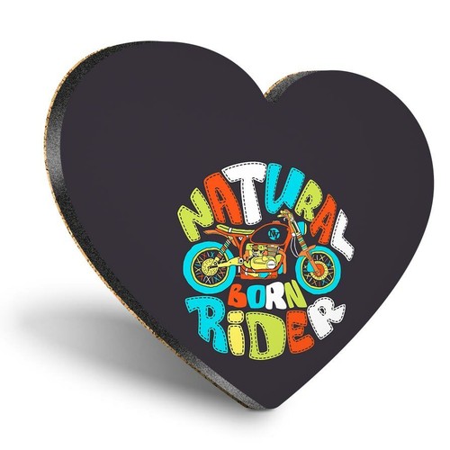 Heart mdf coasters motorbike - heart,
