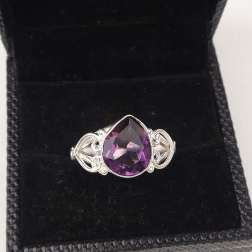 Amethyst gemstone 925 - amethyst, sterling