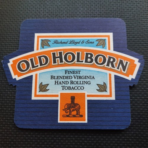 Old holborn tobacco beer mat - old,