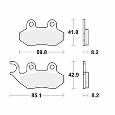 TRW Brake Pads MCB684EC Fits
