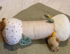 Mother Care Tummy Time Roll/Cushion Very Comfy and Washable. Teddy Face Design