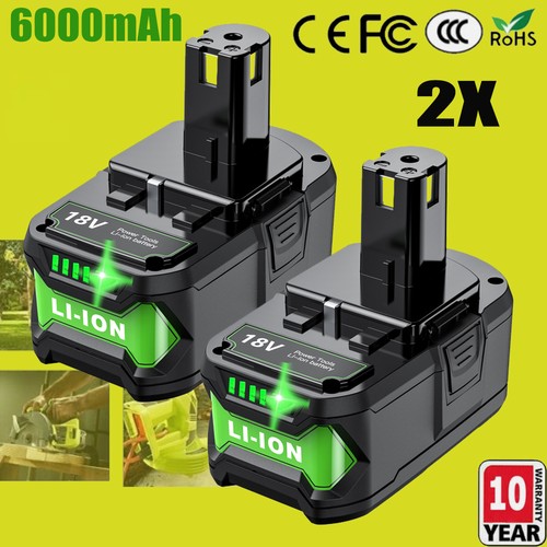 2pack 0ah for genuine ryobi - 6.0ah,