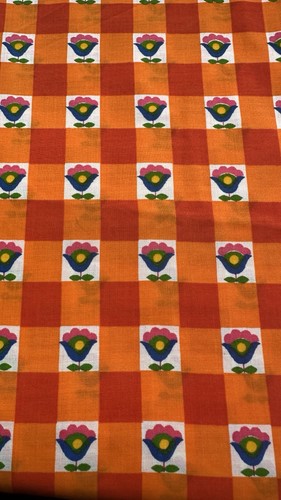 Vintage orange check - vintage,
