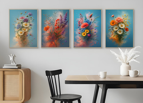Set realistic flower - of,