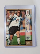 Topps Premier Gold 2001 Sean Davis Auto Card Fulham