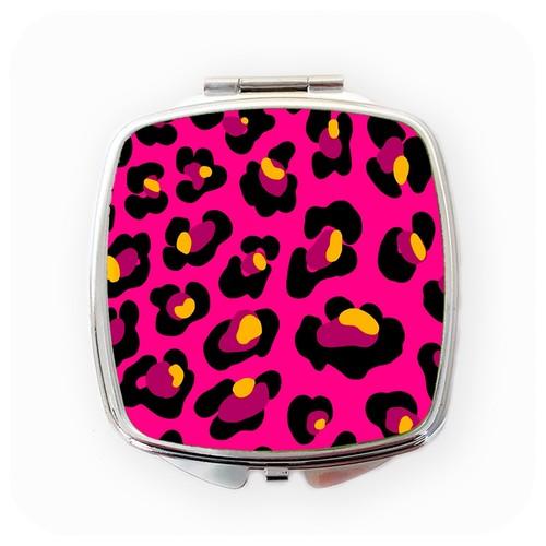 Pink leopard print - leopard, compact