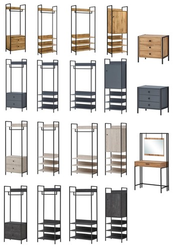 Modern freestanding wardrobe - modern,