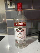 smirnoff vodka bottle home bar