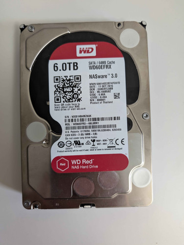 Red 6tb wd60efrx 7k sata - red,