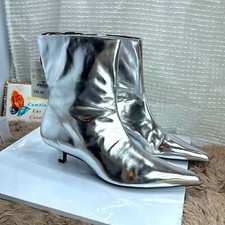 Zara nwt silver metallic - (w2),