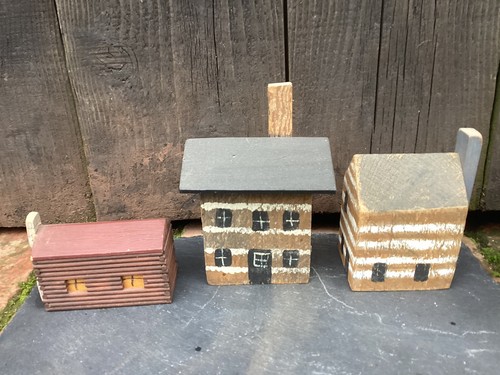 Vintage handmade rustic block - rustic,