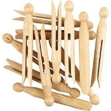 Dolly pegs clothes line - clothes, wooden