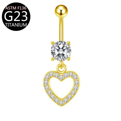 Titanium belly navel - titanium,
